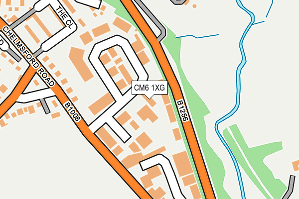 CM6 1XG map - OS OpenMap – Local (Ordnance Survey)