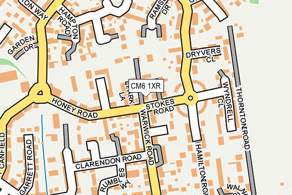CM6 1XR map - OS OpenMap – Local (Ordnance Survey)