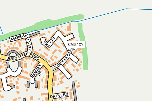 CM6 1XY map - OS OpenMap – Local (Ordnance Survey)