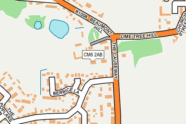 CM6 2AB map - OS OpenMap – Local (Ordnance Survey)