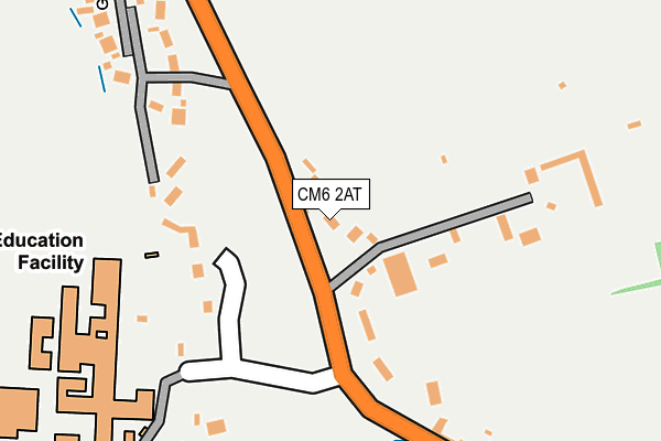 CM6 2AT map - OS OpenMap – Local (Ordnance Survey)