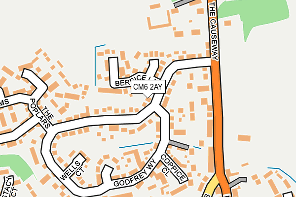 CM6 2AY map - OS OpenMap – Local (Ordnance Survey)