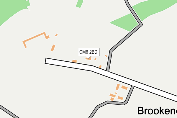 CM6 2BD map - OS OpenMap – Local (Ordnance Survey)