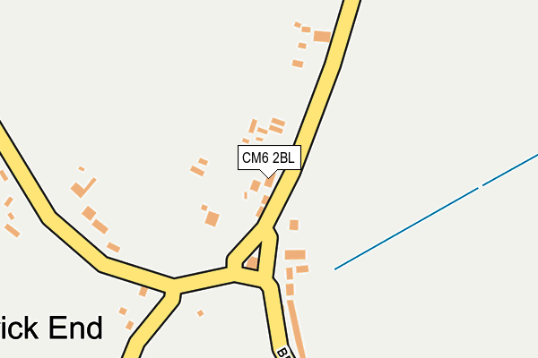 CM6 2BL map - OS OpenMap – Local (Ordnance Survey)