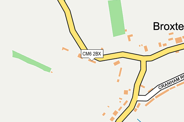 CM6 2BX map - OS OpenMap – Local (Ordnance Survey)