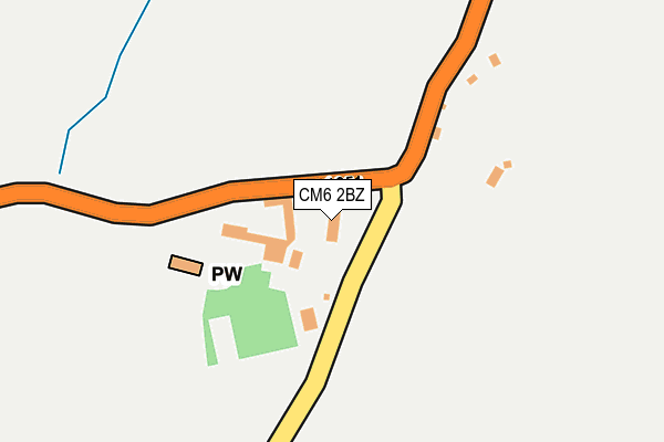 CM6 2BZ map - OS OpenMap – Local (Ordnance Survey)