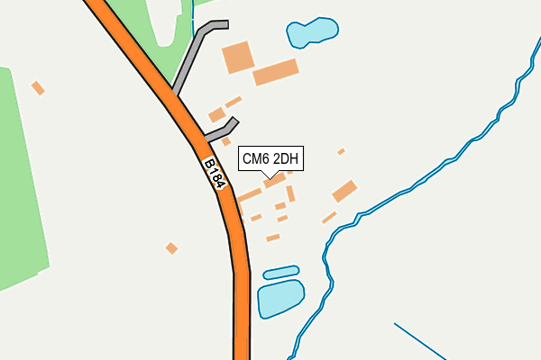 CM6 2DH map - OS OpenMap – Local (Ordnance Survey)