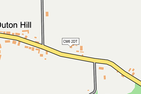 CM6 2DT map - OS OpenMap – Local (Ordnance Survey)