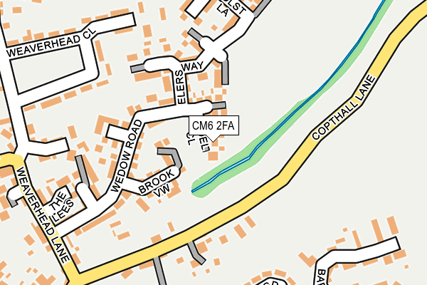 CM6 2FA map - OS OpenMap – Local (Ordnance Survey)