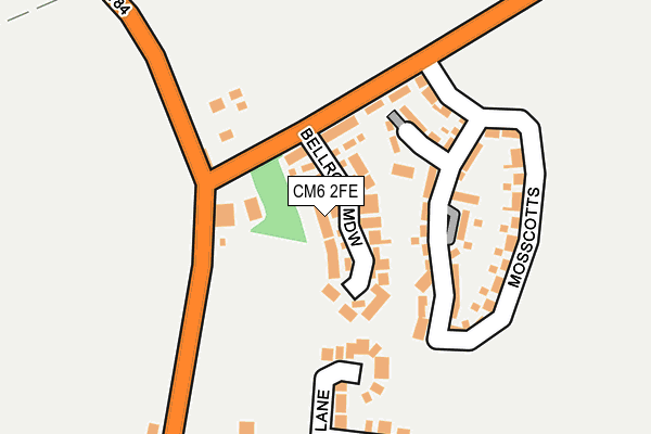 CM6 2FE map - OS OpenMap – Local (Ordnance Survey)