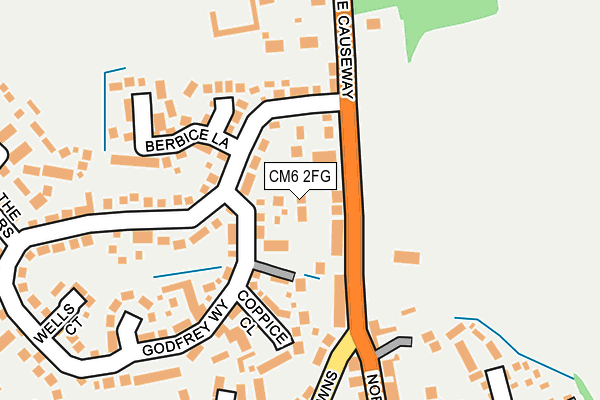 CM6 2FG map - OS OpenMap – Local (Ordnance Survey)
