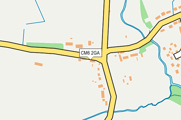CM6 2GA map - OS OpenMap – Local (Ordnance Survey)