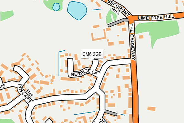 CM6 2GB map - OS OpenMap – Local (Ordnance Survey)