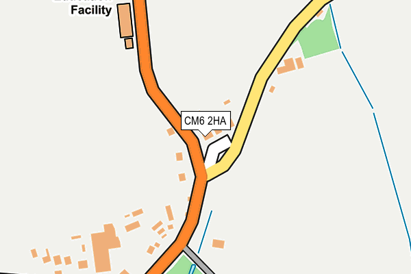 CM6 2HA map - OS OpenMap – Local (Ordnance Survey)