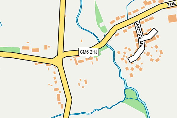 CM6 2HJ map - OS OpenMap – Local (Ordnance Survey)