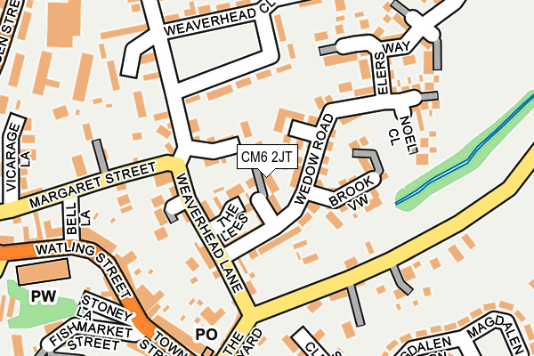 CM6 2JT map - OS OpenMap – Local (Ordnance Survey)