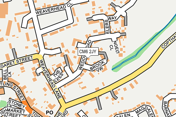 CM6 2JY map - OS OpenMap – Local (Ordnance Survey)