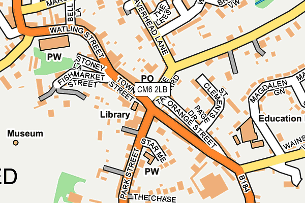 CM6 2LB map - OS OpenMap – Local (Ordnance Survey)