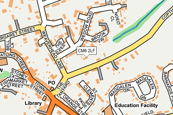 CM6 2LF map - OS OpenMap – Local (Ordnance Survey)