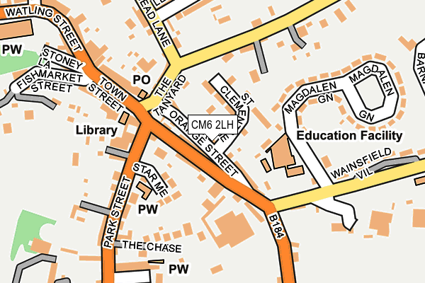 CM6 2LH map - OS OpenMap – Local (Ordnance Survey)
