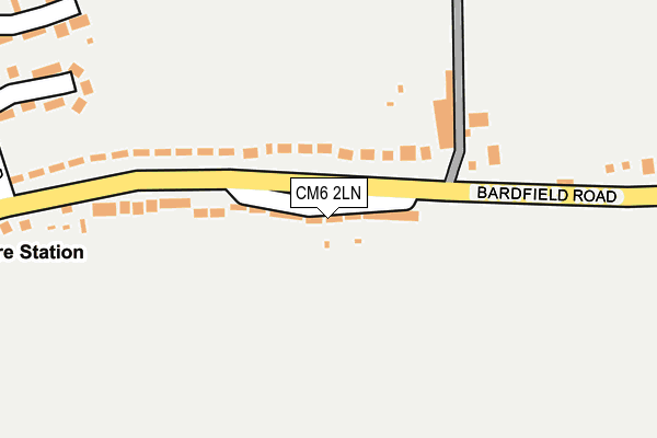 CM6 2LN map - OS OpenMap – Local (Ordnance Survey)
