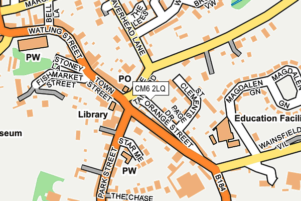 CM6 2LQ map - OS OpenMap – Local (Ordnance Survey)