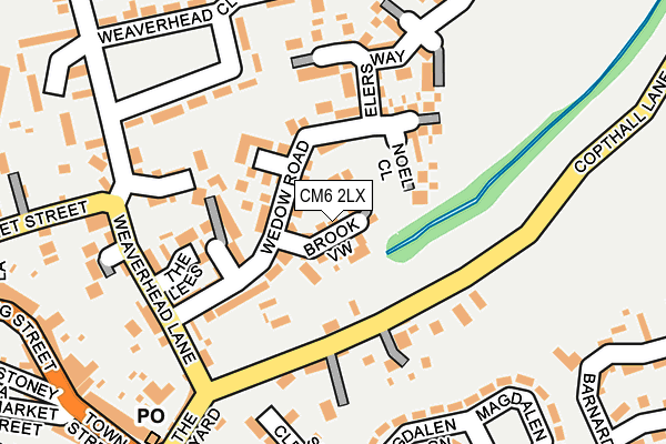 CM6 2LX map - OS OpenMap – Local (Ordnance Survey)