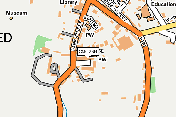 CM6 2NB map - OS OpenMap – Local (Ordnance Survey)