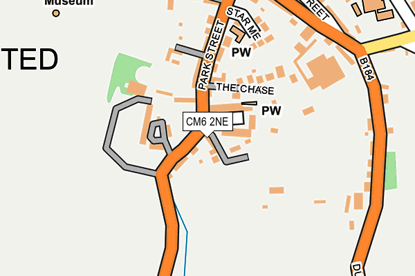 CM6 2NE map - OS OpenMap – Local (Ordnance Survey)