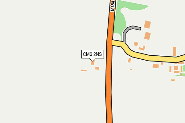 CM6 2NS map - OS OpenMap – Local (Ordnance Survey)