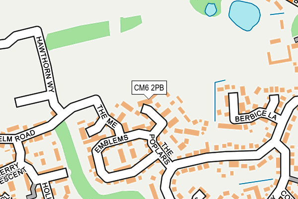 CM6 2PB map - OS OpenMap – Local (Ordnance Survey)
