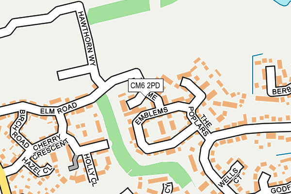 CM6 2PD map - OS OpenMap – Local (Ordnance Survey)