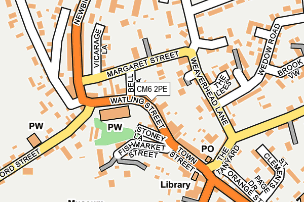 CM6 2PE map - OS OpenMap – Local (Ordnance Survey)