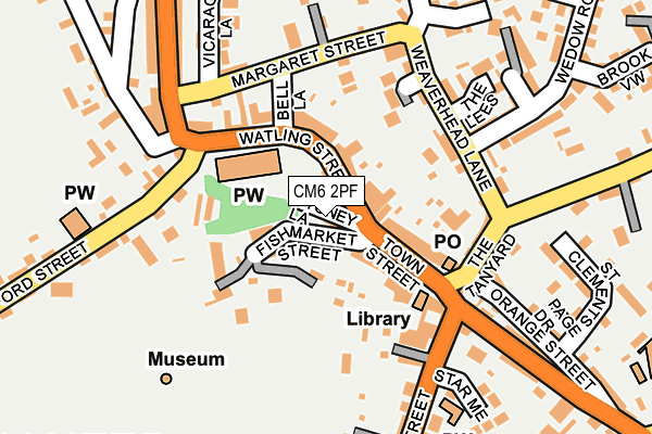 CM6 2PF map - OS OpenMap – Local (Ordnance Survey)
