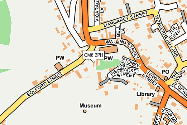 CM6 2PH map - OS OpenMap – Local (Ordnance Survey)