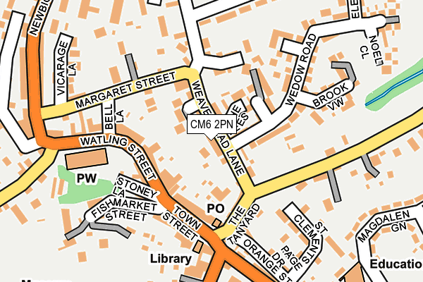 CM6 2PN map - OS OpenMap – Local (Ordnance Survey)