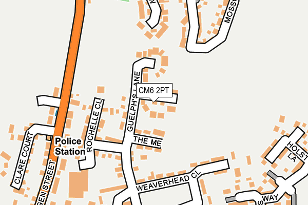 CM6 2PT map - OS OpenMap – Local (Ordnance Survey)