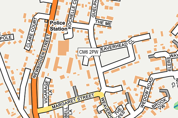 CM6 2PW map - OS OpenMap – Local (Ordnance Survey)