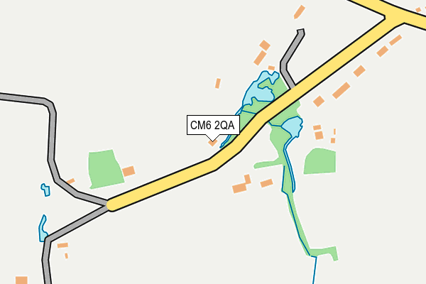 CM6 2QA map - OS OpenMap – Local (Ordnance Survey)