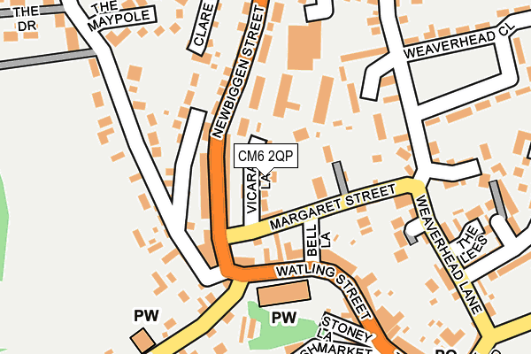 CM6 2QP map - OS OpenMap – Local (Ordnance Survey)