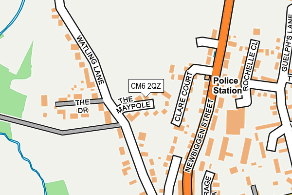 CM6 2QZ map - OS OpenMap – Local (Ordnance Survey)