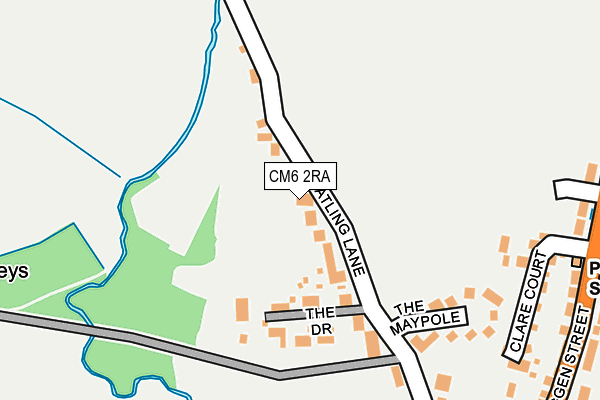 CM6 2RA map - OS OpenMap – Local (Ordnance Survey)