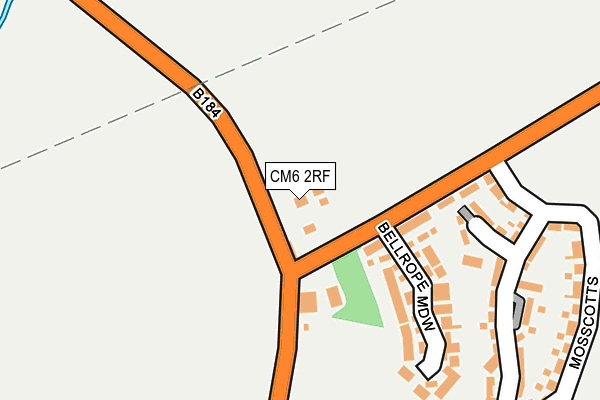 CM6 2RF map - OS OpenMap – Local (Ordnance Survey)