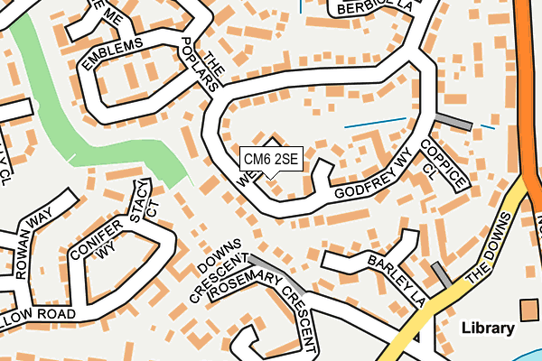 CM6 2SE map - OS OpenMap – Local (Ordnance Survey)