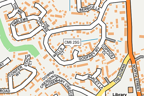 CM6 2SG map - OS OpenMap – Local (Ordnance Survey)