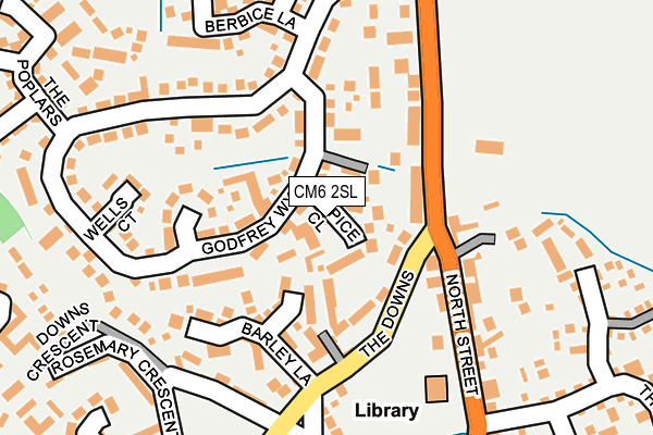 CM6 2SL map - OS OpenMap – Local (Ordnance Survey)