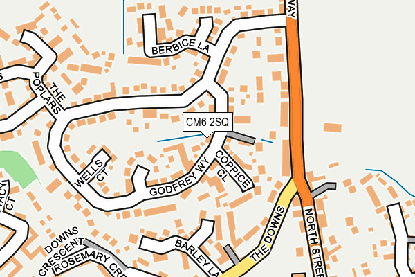 CM6 2SQ map - OS OpenMap – Local (Ordnance Survey)