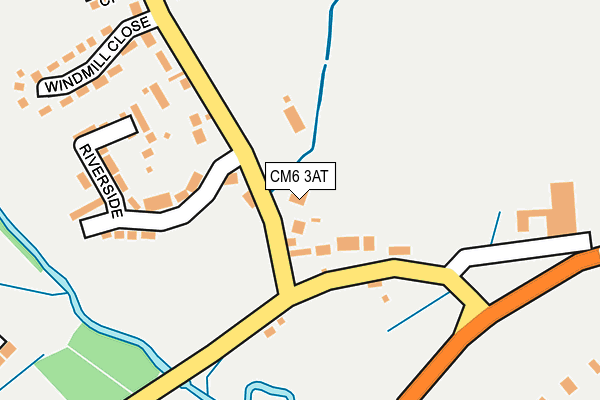 CM6 3AT map - OS OpenMap – Local (Ordnance Survey)