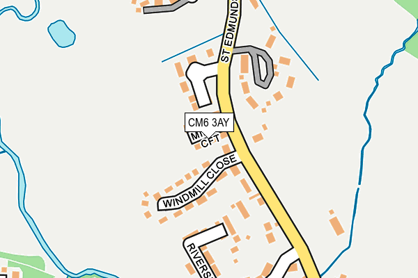 CM6 3AY map - OS OpenMap – Local (Ordnance Survey)