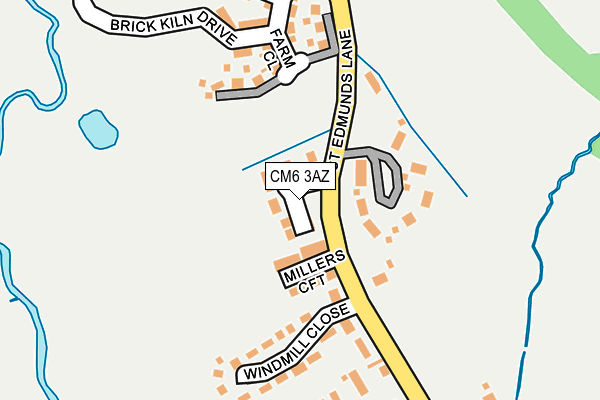 CM6 3AZ map - OS OpenMap – Local (Ordnance Survey)
